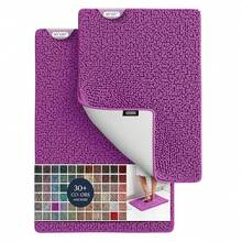 BELADOR Bathroom Rugs Sets 2 Piece- Plush Bath Mat Set Quick-Dry Soft Chenille Mat With Rubber Backing, Absorbent Rug Set, Washable Bath Rugs - Bath Mats 24x17 + 30x20 - 亮紫色 - 查看 12