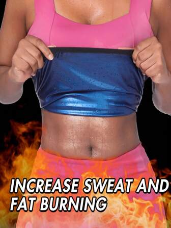 1 件高弹力腹部和腰部瘦身塑身带，舒适桑拿汗蒸瘦身带，适合运动和家庭使用