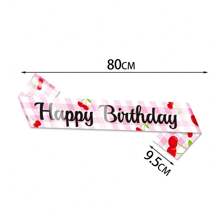 New Birthday Party Decorations Shoulder Straps, Cute Cherry & Strawberry Shoulder Straps For Birthday Party Costume, Photo Props