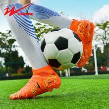 STARNOVO Dual-Star Football Shoes, Unisex Outdoor Sports Cleats Suitable For Soccer/Baseball, Artificial Turf And Natural Grass Pitch, Non-Slip, Comfortable, Leather Material, Multiple Color Options, High-Top Professional Football/Youth World Cup Soccer Cleats, Best Price - trái cam - Xem 6