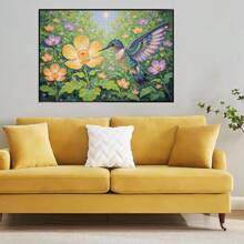 1000/500 pezzi Scatola regalo puzzle per adulti (70x50 cm), puzzle con colibrì e fiori, materiale resistente ai graffi. Adatto per decorare stanza o ufficio. Ideale per decorazioni per feste di compleanno, omaggi per la casa nuova, festa del papà, porta divertimento e piacere decorativo per appassionati di fai-da-te e decorazione della casa.