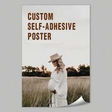 Self-Adhesive Custom Poster Prints - Upload Your Image/Photo - Personalized Picture To Poster Printing, Waterproof Durable Vinyl Wall Art Prints - Suitable For Home Decoration, Music Album Covers, And Family Photos - The Perfect Gift For Her Or Him, Wall Stickers For Home Decoration - Suitable For Halloween, Mother's Day, Thanksgiving, Christmas, Easter, Weddings ,Xmas Decoration,For Housewarming - Peel and Stick Decal - View 21