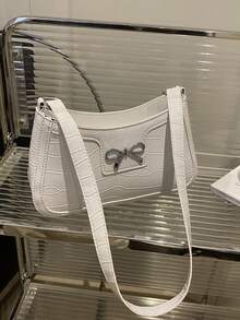 Versatile Bow Design Women Shoulder Bag, Stylish Underarm Handbag - Multicolor - View 14