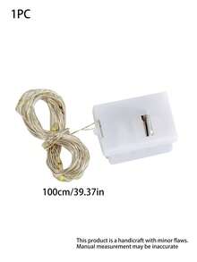 10pcs LED String Lights, 40inch LED Lights String, Warm Blue Color LED Fairy Lights, Battery Operated Pink Fairy Lights For Indoor Outdoor Decoration, Wedding Party Bedroom Patio, Valentine's Day - Pink - View 6