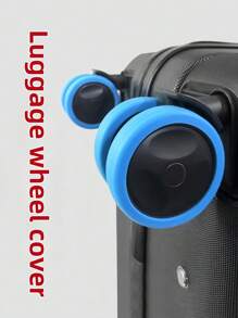 8pcs Men & Women's Luggage Wheel Protector Silicone Wheel Cover For Swivel Wheel Suitcase Silicone Trolley Case Travel Essentials Cruise Essentials Dormitory Essentials Wheel Guards For Travel Home Camping Outdoor Beach Summer Vacation Back To School