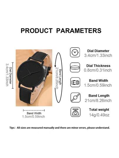 Jhui 1pc able Minimalist Horloge Twig Bracelet (No Box) view 5