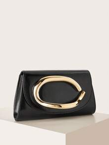 闪亮、耀眼、奢华、迷人、优雅、精致的大号女士手拿包、晚宴包、派对手提包，配有可拆卸链条肩带，适合婚礼、派对、舞会等场合，采用天鹅绒材质，时尚优雅，适合女孩、女士、大学生、年轻职业女性和上班族。 - 黑色 - 查看 3