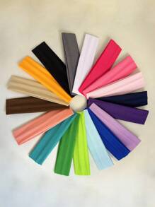 Set di 10 fasce elastiche per lo sport di colori casuali, fasce per yoga, fitness, antiscivolo, per tennis, corsa, asciuganti il sudore, turbante