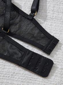 Set de 2 piezas de lencería sexy para mujer - Sujetador push-up y bragas, apropiado para atuendos diarios