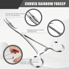 Professional Stainless Steel Fishing Pliers, Self-Locking Pliers, Suturing Piercing Pliers, Tweezers, Suitable For Removing Fish Hooks, Fixing Screws Disassembling Tool, Pet Grooming Tweezers