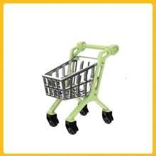 1 pieza Cesta de la compra en miniatura simulada para casa de muñecas, modelo de escena micro DIY de cocina