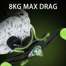 BILLINGS Baitcasting Fishing Reels,6.3:1 Gear Ratio Fishing Reel With Magnetic Braking System Baitcaster Reel,Super Smooth Metal Spool Casting Fishing Reel,For Saltwater Freshwater - Multicolor - View 5