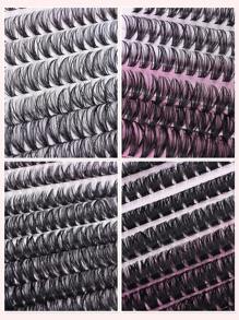 640 D-Curl Personal Eyelash Book Large Capacity 30D+40D+60D+80D 8-16mm Mixed Length Eyelash Curses For Beginners DIY Eyelash Curses Dramatic Volume And Natural Look And Additional Thick And Slender DIY Home Eyelash Extension Set. The Set Includes Adhesive And Seal, Tweezers And Brush The First Choice For Easily Diy Summer Eyelashes At Home
