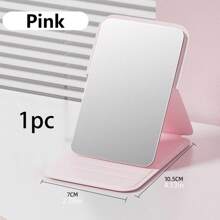 1 件/2 件浴室便携式化妆镜，聚氨酯皮革小镜子，可折叠，旅行镜，适合送礼，旅行必需品，化妆品，易于存放 - 彩色 - 查看 15