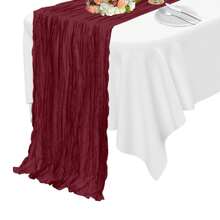 1 Stück 10ft oranger Tischläufer im Boho-Stil, 35"X118" lang, für Baby Bad, Bridal-Shower oder Hochzeitsfeier Dekoration