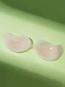 1Pc Ultra-Thin Solid Silicone Mango-Shaped Bust Covers For Small Breasts: Waterproof, Super Invisible, Lifting And Gathering In Summer - Multicolor - View 5