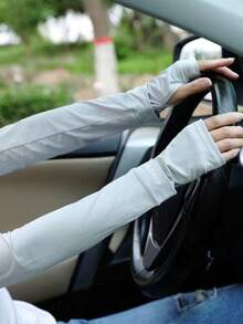 Outdoor Sports Summer Sunscreen Arm Sleeves, Breathable And Not Stuffy, Anti-UV Ice Silk For Both Men And Women. Suitable For Driving, Cycling, Running, And Outdoor Work. Breathable Ice Sleeves. - Multicolor - View 8