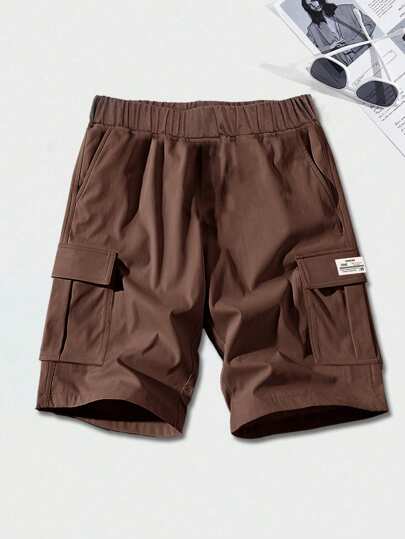 1 buc. Pantaloni scurți cargo simpli și eleganți, sport de vară, cu buzunar, pentru băieți și adolescenți, primăvară/toamnă