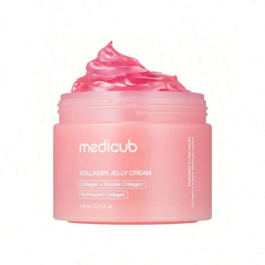 medicub Collagen Jelly Cream - Niacinamida y colágeno hidrolizado liofilizado - Mejora la hidratación de la barrera cutánea para una luminosidad y un aspecto terso durante 24 horas - Sin colorantes artificiales - transparente - Ver 1