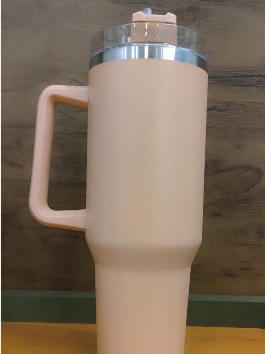Thermal Bottle With Straw 1200mL - 米色 - 查看 1