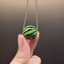 1 新款小众设计西瓜手链，夏季复古清新简约男女通用串珠手链，水果配饰，派对惊喜礼物 - 彩色 - 查看 4