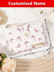 1pc Custom Signature Wallet,Personalized Signature Design Wallet,Custom Signature Wallet,Personalized Wallet With Signature,Custom Signature Wallet,Women's Wallet, Women's Wallet, Women's Handbag, Mini Multi Slot Wallet, Fashionable Coin Short Wallet, Slim Fit Small Wallet, Zipper Bag, Women's Wallet, Women's Small Wallet, Women's Wallet