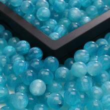 New 50 Magic Star Space Fine Flash Resin Beads 8/10mm Round Stone Beads Crystal Loose Beads Smooth Interval Bead Bracelet Bead Jewelry Making DIY Friendship Bracelet Necklace Earrings Crafts ﻿ - Multicolor - View 8