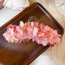 1pc Elegant Floral Design Hair Claw Clip, Multi-Purpose Hairstyle Accessory For Women, Versatile For Daily, Beach, Dating - Multicolor - View 8