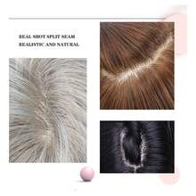 Cabello largo liso de mujer con flequillo, estilo natural y liso. - Naranja - Ver 4