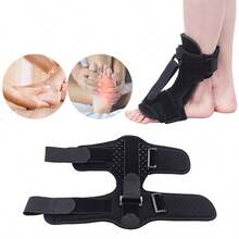 Adjustable Plantar Fasciitis Night Splint Foot Drop Orthotic Brace Night Splints - Black - View 6