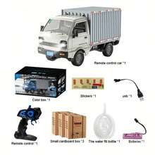 Camión RC todoterreno 1:16 con control remoto 2.4GHz y luces LED, coche RC con puertas y baúl abribles, y efecto realista de vehículo todoterreno, perfecto como regalo para adultos y niños - Blanco - Ver 7