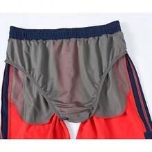 Bañadores de hombre de secado rápido con bolsillos con cremallera y forro de malla - Dk3108 Rojo - Ver 4