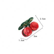 1pc Premium Strawberry & Cherry Handmade Acetate Hair Claw Clip Hair Clips Hair Jaw Clip Hair Clamps Hair Clutch Hair Catcher Clip