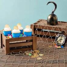 1pc Nature Fish Net Wall Decoration, Ocean Themed Wall Hangings Fishing Net Party Decor For Pirate Party,Wedding,Photographing Decoration Room Decor Bedroom Decor Home Decor