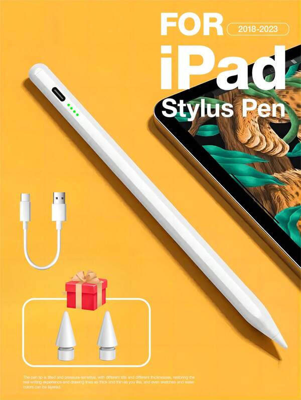 Easypie Selection 1pc Active Stylus Pens With Two Nibs For Touch Screens,Compatible With Ipad Pro Air Mini, Drawing Capacitive Pen Compatible With Apple Tablets Updated After 2018,A Must-Have For Holidays, Holidays, Summer, Travel