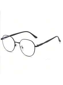 1副女士高性价比学生圆脸修饰无框眼镜，适合学习、电脑、阅读、游戏、手机等。 - 彩色 - 查看 7