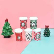 5/10 pièces Modèle de tasse à café de Noël simulée DIY, accessoires de café et de cuisine, accessoires photo parfaits, artisanat de bijoux DIY, fournitures artisanales, décoration de maison mignonne, Noël, cadeaux de Noël, cadeaux du Nouvel An, expédition en couleurs mélangées - Multicolore - Voir 7