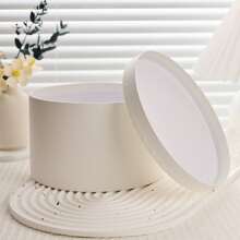 4pcsRound Gift Box, Flower Box, Gift Packaging Box, Suitable For Teacher's Day, Mother's Day, Father's Day, Valentine's Day, Christmas(There Are Slight Color Differences Between Different Batches Of Products, But The Quality Remains Unchanged)