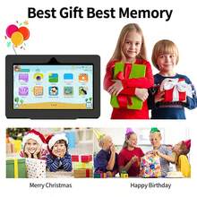 Máy tính bảng trẻ em 7 inch, RAM 4GB + ROM 64GB, bộ xử lý lõi tứ 1.3GHz, hệ điều hành Android 13, chip MTK8321, màn hình IPS HD 1280x800, camera kép 2MP+5MP, pin 4000mAh, WiFi, chức năng kiểm soát của phụ huynh và trò chơi giáo dục, chất liệu nhựa ABS + silicon (Bao gồm: Hộp đựng, cáp dữ liệu, sách hướng dẫn, bộ chuyển đổi OTG, đầu đọc thẻ) - Nhiều màu - Xem 4