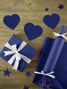 50 tờ giấy mỏng màu xanh dương 20"x14", túi quà tặng ngày Valentine, giấy gói quà chống thấm nước màu trơn mờ, giấy gói quà mỏng màu hồng, thích hợp cho sinh nhật, tiệc cưới, trang trí tiệc cưới, đồ thủ công tự làm ngày lễ. - xanh đậm - Xem 7