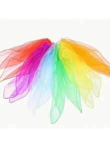 3/6条蒙特梭利感官舞蹈丝带，学习教育舞蹈配件，情人节，圣诞节，圣诞礼物，新年礼物，圣诞节万圣节礼物，生日礼物，2026新年，圣诞节，圣诞礼物 - 彩色 - 查看 6