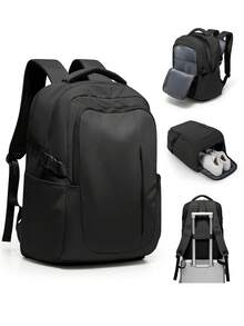 Laptop Backpack Travel Backpack, Lightweight Multiple Pockets School Backpack Large Capacity Business 15.6 Inch Laptop Work Bag For Women, Carry On Laptop Backpack For Travel, No Check-In, With Shoe Compartment, Nylon Material, For Men, Women, Outdoor Leisure, Business Trip, Short Trip, Computer Backpack Fits 15.6/16.1 Inch Laptop, Casual Style, Perfect For Daily Commute, Commuter Backpack, Vacation Style - Multicolor - View 10