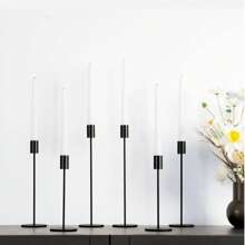 30pcs Set Metal Candle Holder, Romantic Candlelight Dinner Decor, European Style Luxury Candle Holders For Home, Wedding, Party, Holiday, Includes Candle Holders Only (No Candles Included)