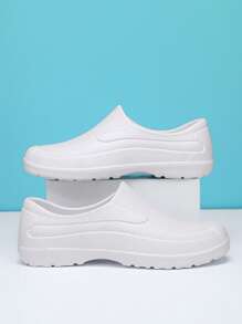 New Waterproof Food Service Shoes, Outdoor Slip-Resistant Work Shoes, Lightweight, Slip-On, Rainy Day Shoes