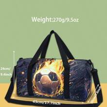 Bolsa de viaje para niños, bolsa de lona con diseño de dinosaurio para niños y niñas, bolso de fin de semana, bolsa de pijamada, bolsa de gimnasia o baile, regalo