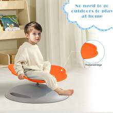 Piorlado Drehstuhl für Kinder, 360°-Drehsitz, Sitz- und Drehstuhl für Kleinkinder, sensorisches Gleichgewichtsspielzeug für Kinder, sensorische Ausrüstung für Autismus und ADHS, perfekt für Therapiezentren zu Hause - Orange - Übersicht 5