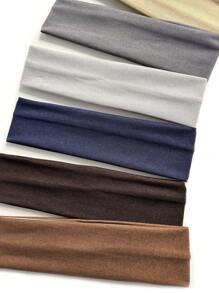 Set di 10 fasce elastiche per lo sport di colori casuali, fasce per yoga, fitness, antiscivolo, per tennis, corsa, asciuganti il sudore, turbante