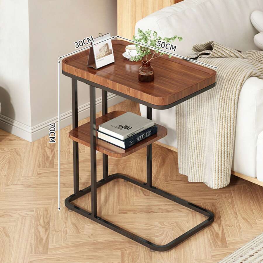 1pc Bedside Nightstand, Mobile Side Table, Sofa Side Cabinet Shelf, Living Room Furniture