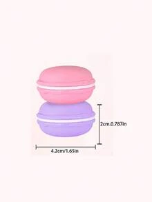 优雅马卡龙色迷你珠宝盒收纳盒，可爱百搭鲜艳小巧项链耳环配件收纳盒