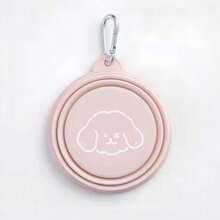 宠物折叠硅胶碗650毫升户外旅行水碗方便携带可折叠宠物食物饮水容器盘子和碗 - 白色 - 查看 8